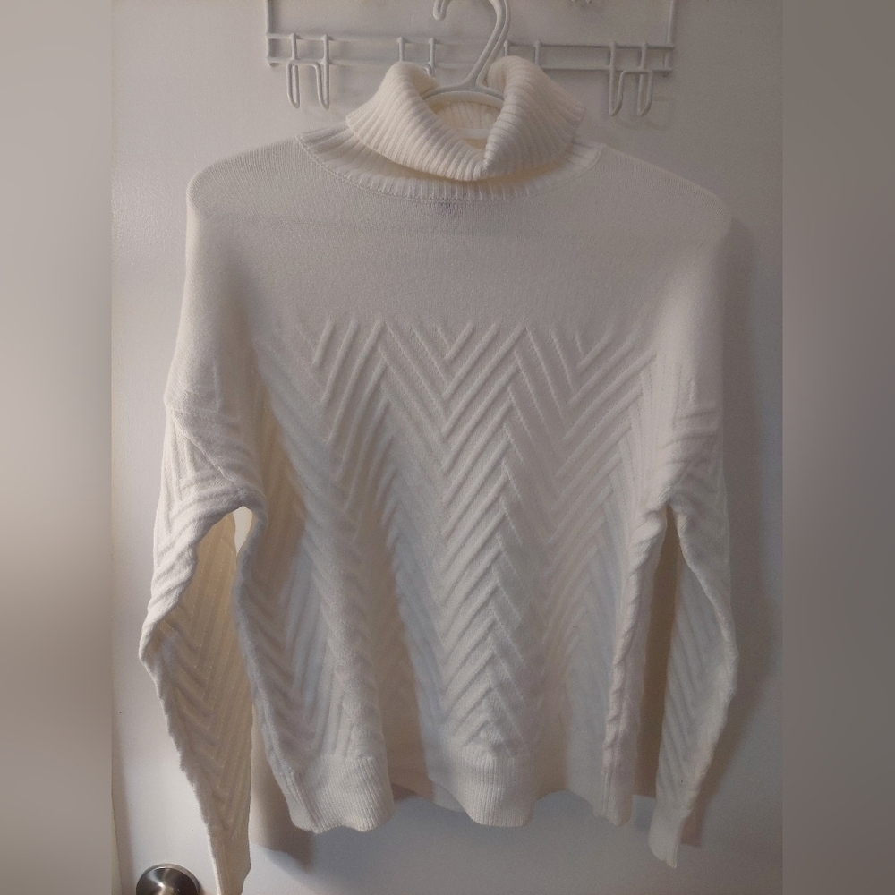 Truth Women's White Ribbed Sweatshirt - Picture 2 of 5